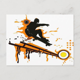 skateboard vykort