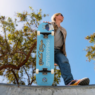 Skateboard Whales on Hjul Spyhopping