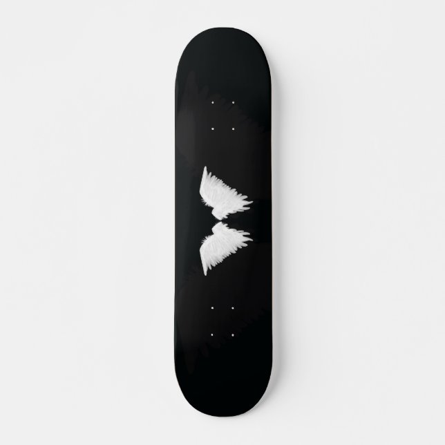 Skateboard White Vingar Bräda 21,5 Cm (Framsida)