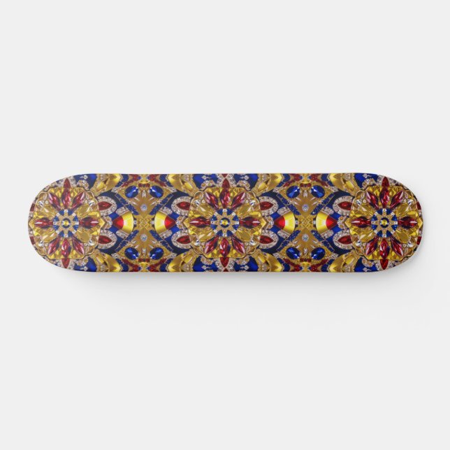 Skateboard with Colombia Färg Design (Horz)