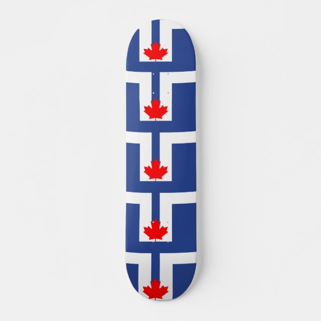 Skateboard with flag of Toronto, Canada (Framsida)
