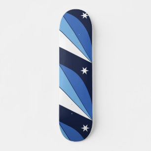 Skateboard with flagga of Columbia, South Carolina