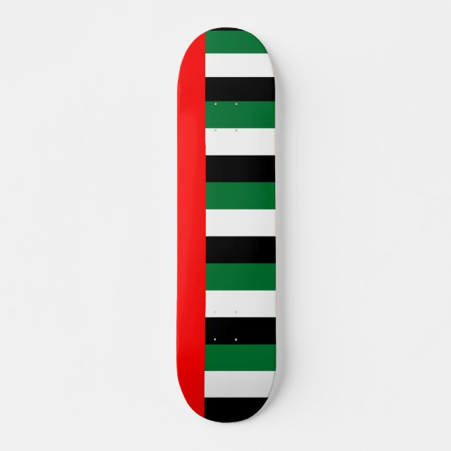Skateboard with flagga of United Arab Emirates (Framsida)