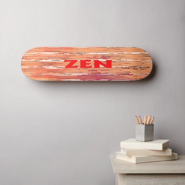 Skateboard Zen Red Reeds (Väggkonst (Horz))