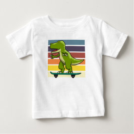 Skateboardåkande dinosaurie T-Rex T Shirt