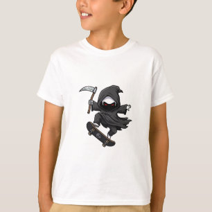 Skateboardåkande Dödens Ängel Lievande Barn T Shirt