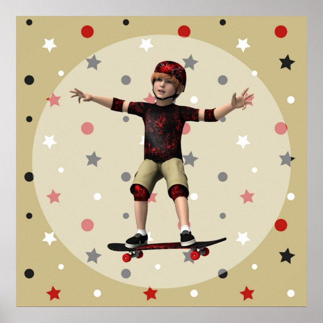 Skateboardåkare Poster (Framsidan)