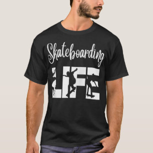 Skateboardåkare som har kul Pro Skateboardliv Pres T Shirt