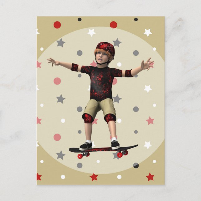 Skateboardåkare Vykort (Framsida)