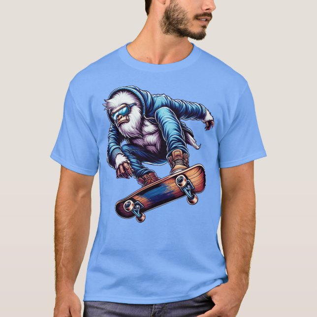 Skateboardåkning Urban Stil T Shirt (Framsida)