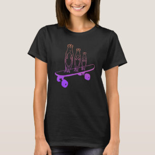Skateboardationsanordningar på Skateboard-Skater T Shirt
