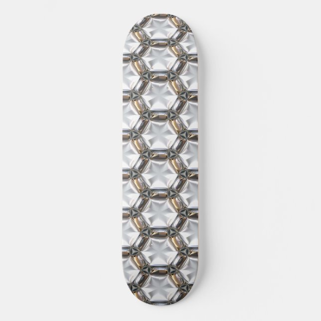 Skateboardbord i Metall Mönster 4 Skateboard Bräda 20,5 Cm (Framsida)
