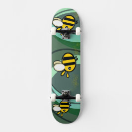 Skateboarddäck med surrande bin mini skateboard bräda 18,5 cm