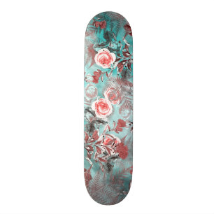 Skateboarden blommar #skateboard#flowers mini skateboard bräda 18,5 cm