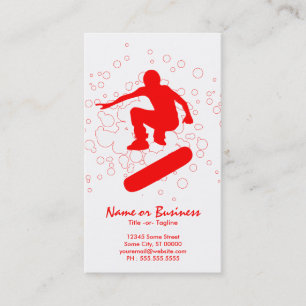 skateboarden bubblar visitkort