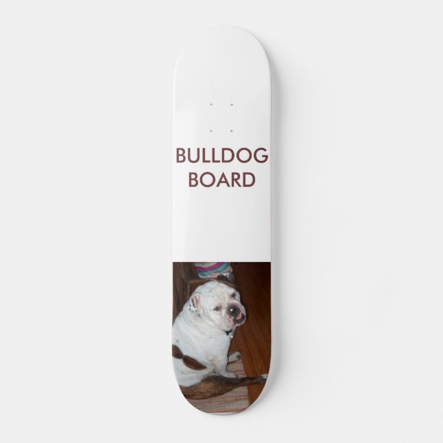 Skateboarden "bulldogg stiger ombord ", skateboard bräda 20 cm (Framsida)