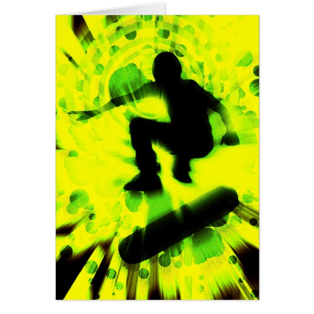 skateboarden tänder explosion OBS kort (Framsidan)