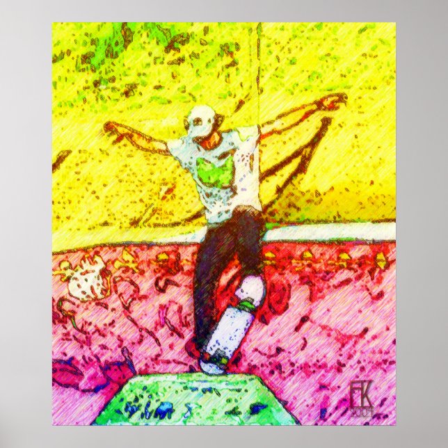 Skateboarder 12 poster (Framsidan)