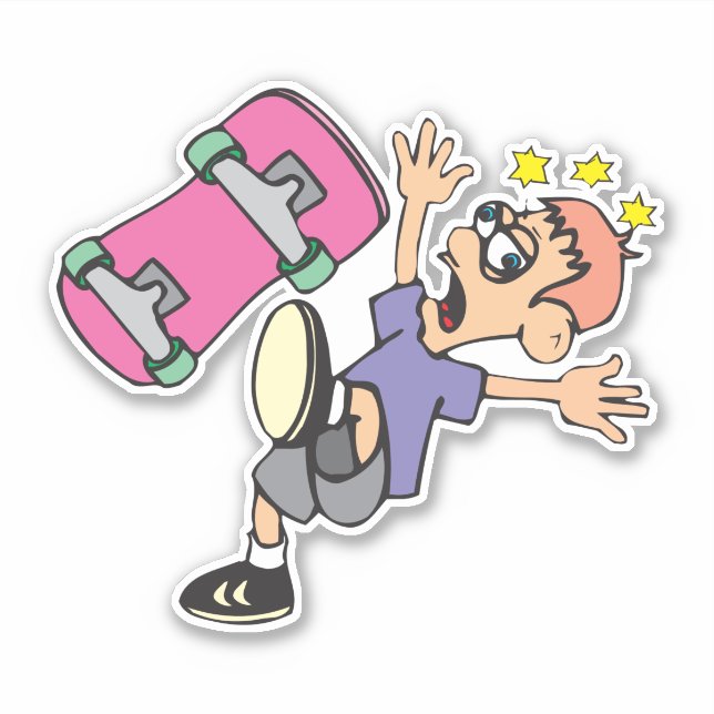 Skateboarder Anpassningsbar-Klipp vinyletikett Klistermärken (Framsida)