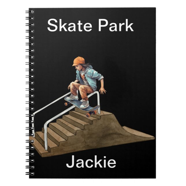 skateboarder anteckningsbok (Framsidan)