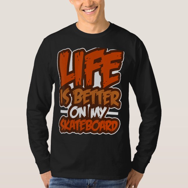 Skateboarder Board Skater Skateboarder T Shirt (Framsida)