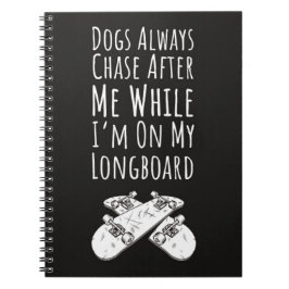 Skateboarder Gifts Skater Skating Longboard Sports Anteckningsbok