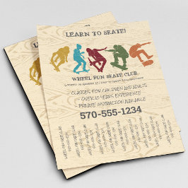 Skateboarder Grafisk Anpassningsbar Flyer