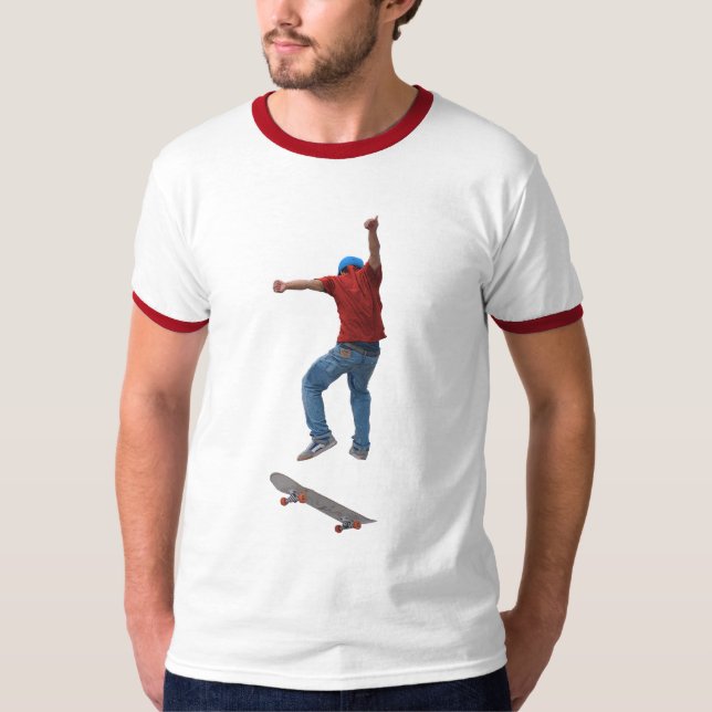Skateboarder Hämta lite Luft Action Street Kulcha  T-shirt (Framsida)