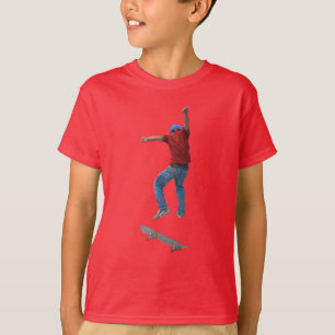 Skateboarder Hämta lite Luft Action Street Kulcha Tee