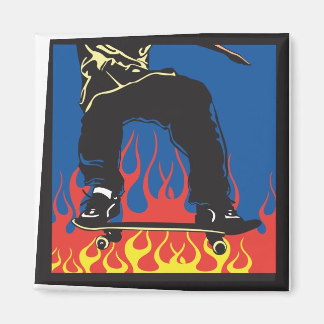 Skateboarder Magnet (Framsidan)