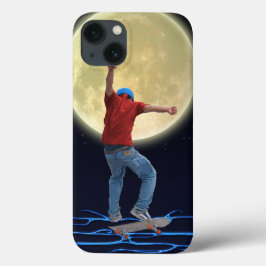 Skateboarder och Full Moon 2 Action Sports Art