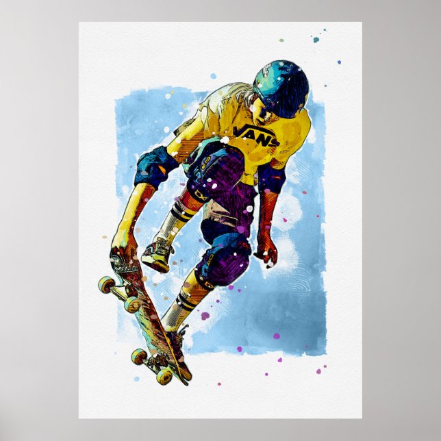 Skateboarder Poster (Framsidan)
