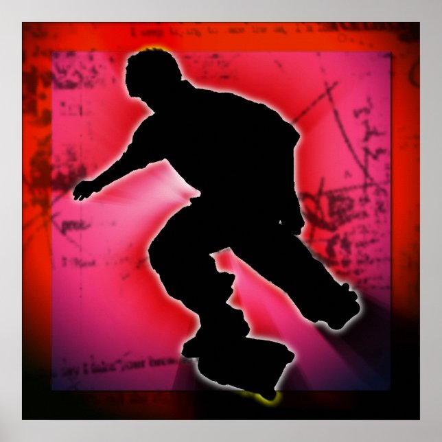 Skateboarder Poster (Framsidan)