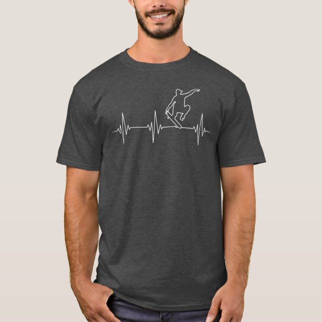 Skateboarder Skateboard Skateboarding Skater T Shirt (Framsida)