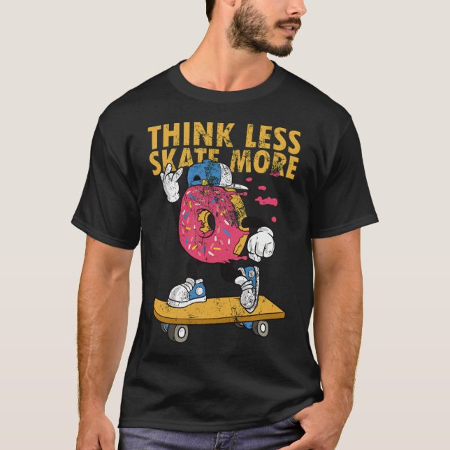 Skateboarder Skateboard Skater donut T Shirt (Framsida)