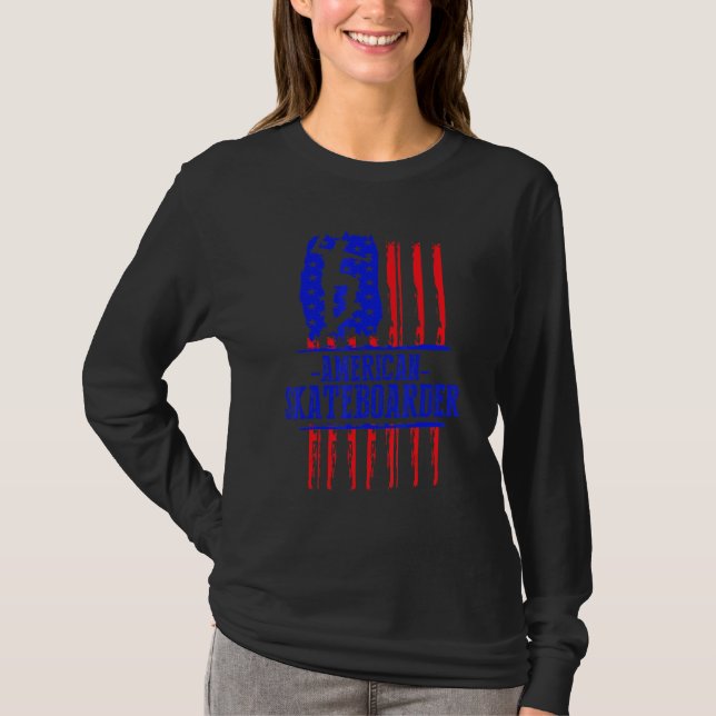 Skateboarder Skateboarder Skateboarding 11 T Shirt (Framsida)