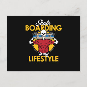 Skateboarder Skateboarder Skateboarding (Skateboar Inbjudan Vykort