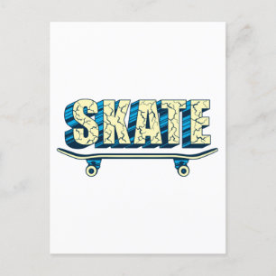 Skateboarder Skateboarder Skater Skateboarding Vykort