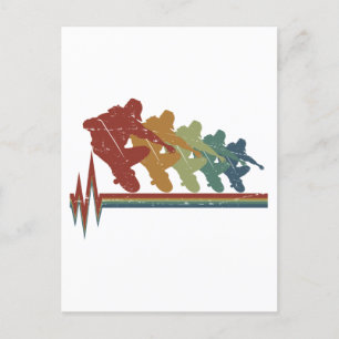 Skateboarder Skateboarder Skater Skateboarding Vykort