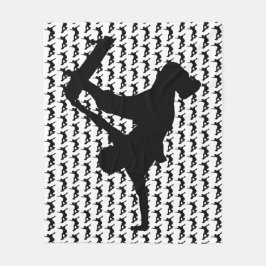 Skateboarder Skateboarding Skateboard Silhouette Fleecefilt