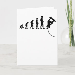 Skateboarder Skater Skate Evolution Funny Gift Kort