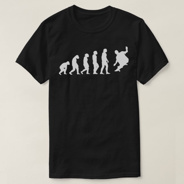 Skateboarder-Skaternas utveckling T Shirt (Design framsida)