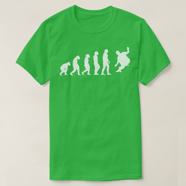Skateboarder-Skaternas utveckling T Shirt (Design framsida)
