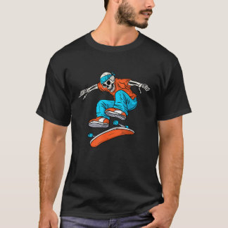 Skateboarder Skeleton Skateboarding Kids Unisex B T Shirt