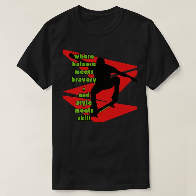 Skateboarder T Shirt (Design framsida)