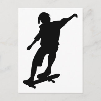 SKATEBOARDER VEKTOR GRAFISK KILLE IKON LOGOTYP IDR VYKORT
