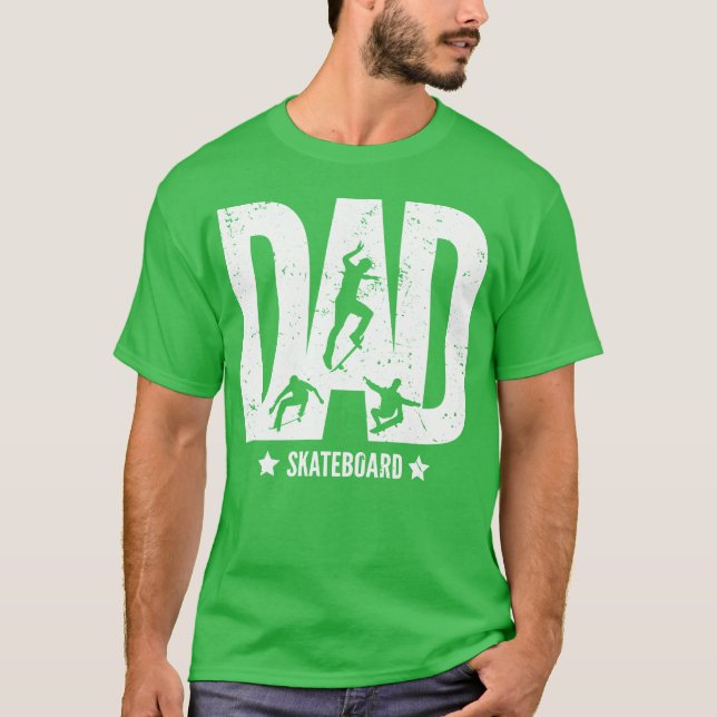 Skateboarder vi pappa Far T Shirt (Framsida)