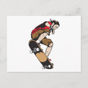Skateboarder Vykort