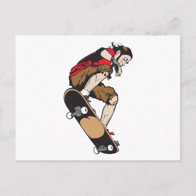 Skateboarder Vykort (Framsida)