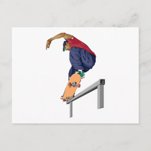 Skateboarder Vykort